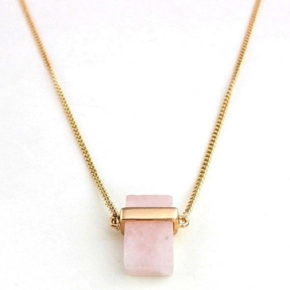Jewelry - 🔥2 for $20 Minimalist Rose Quartz Necklace